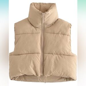 Lightweight Crop Puffer Vest